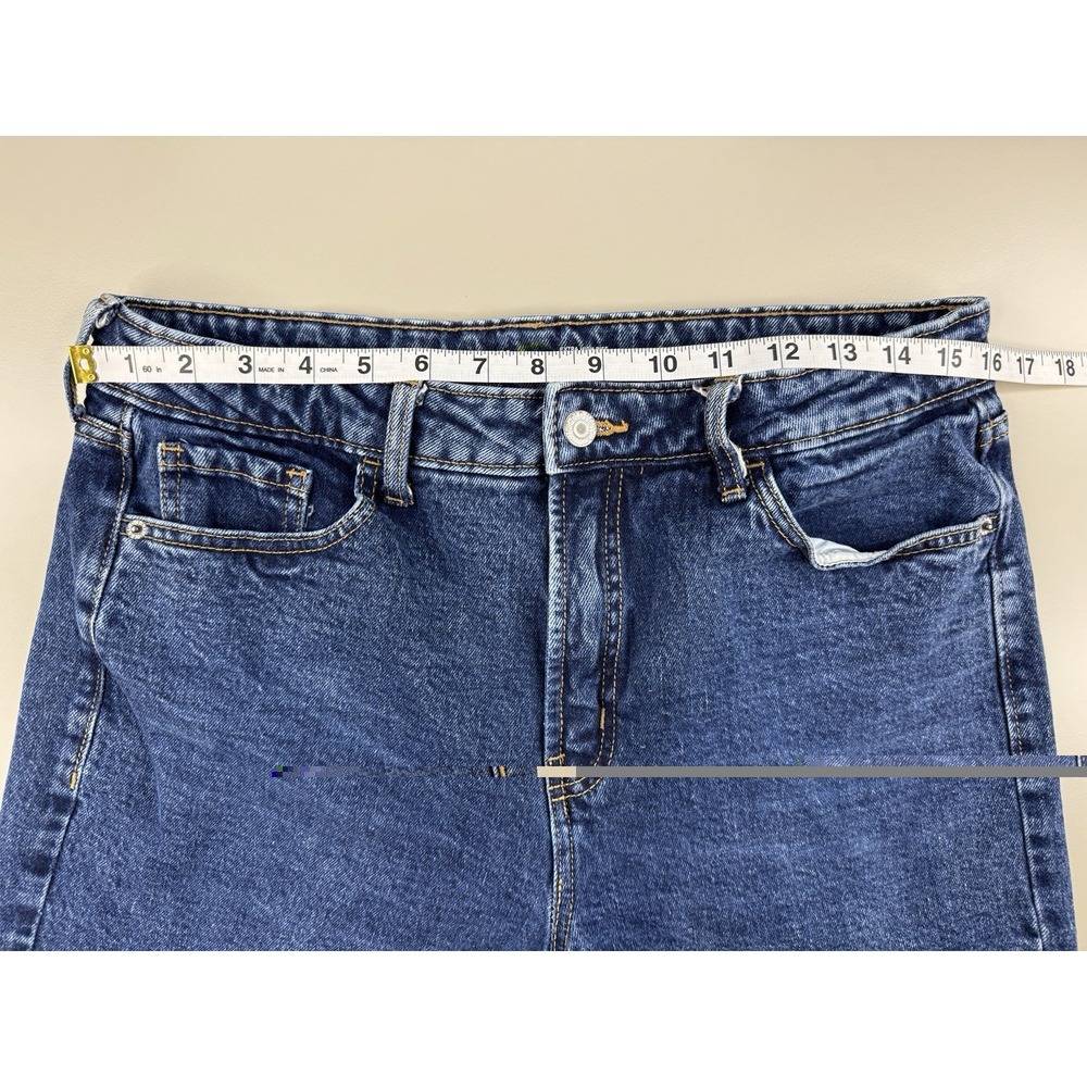 Old Navy Women's Extra High Rise Wide Leg Jeans 12 Dark Wash - Picture 5 of 11